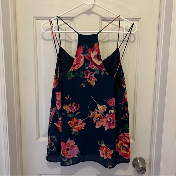 Strappy floral racer back tank - Picture 4 of 6